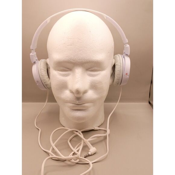 Sony MDR-ZX110NC Noise Cancelling Wired White Headphones TESTED WORKING - Picture 4 of 8